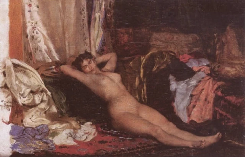 Pierre - Paul, Léon Glaize, Il riposo del modello, 1882